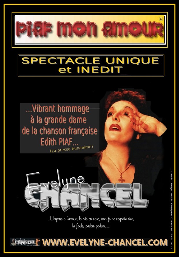 CARTE EVELYNE CHANCEL SPECTACLE .